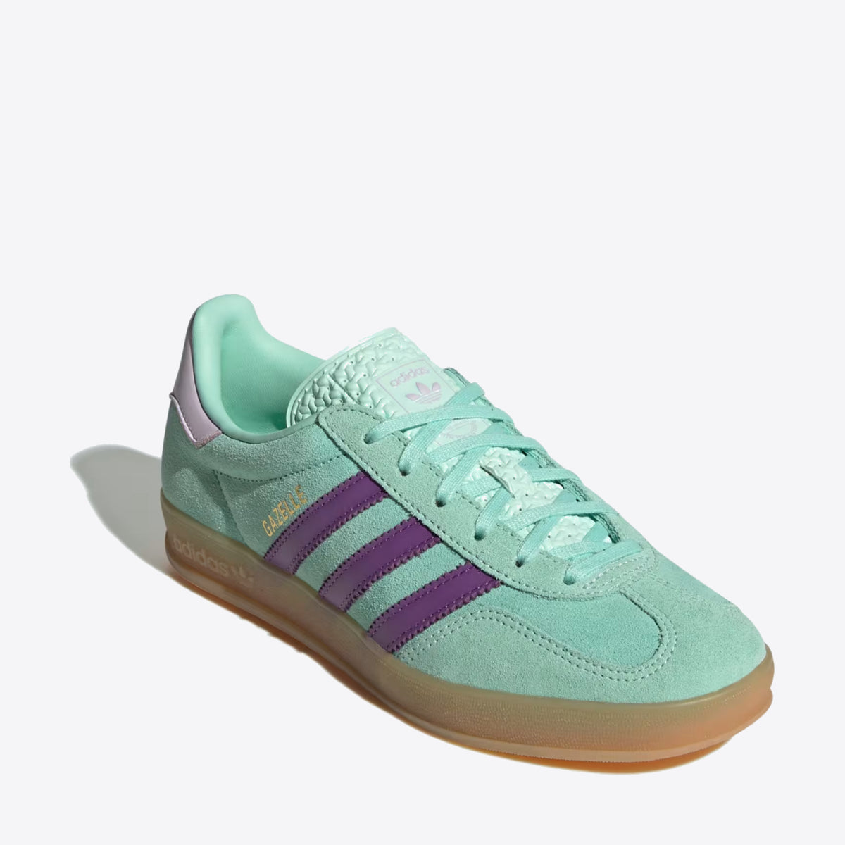 ADIDAS ORIGINALS Gazelle Indoor W Clear Mint / Active Purple / Ice Lavender - Image 3