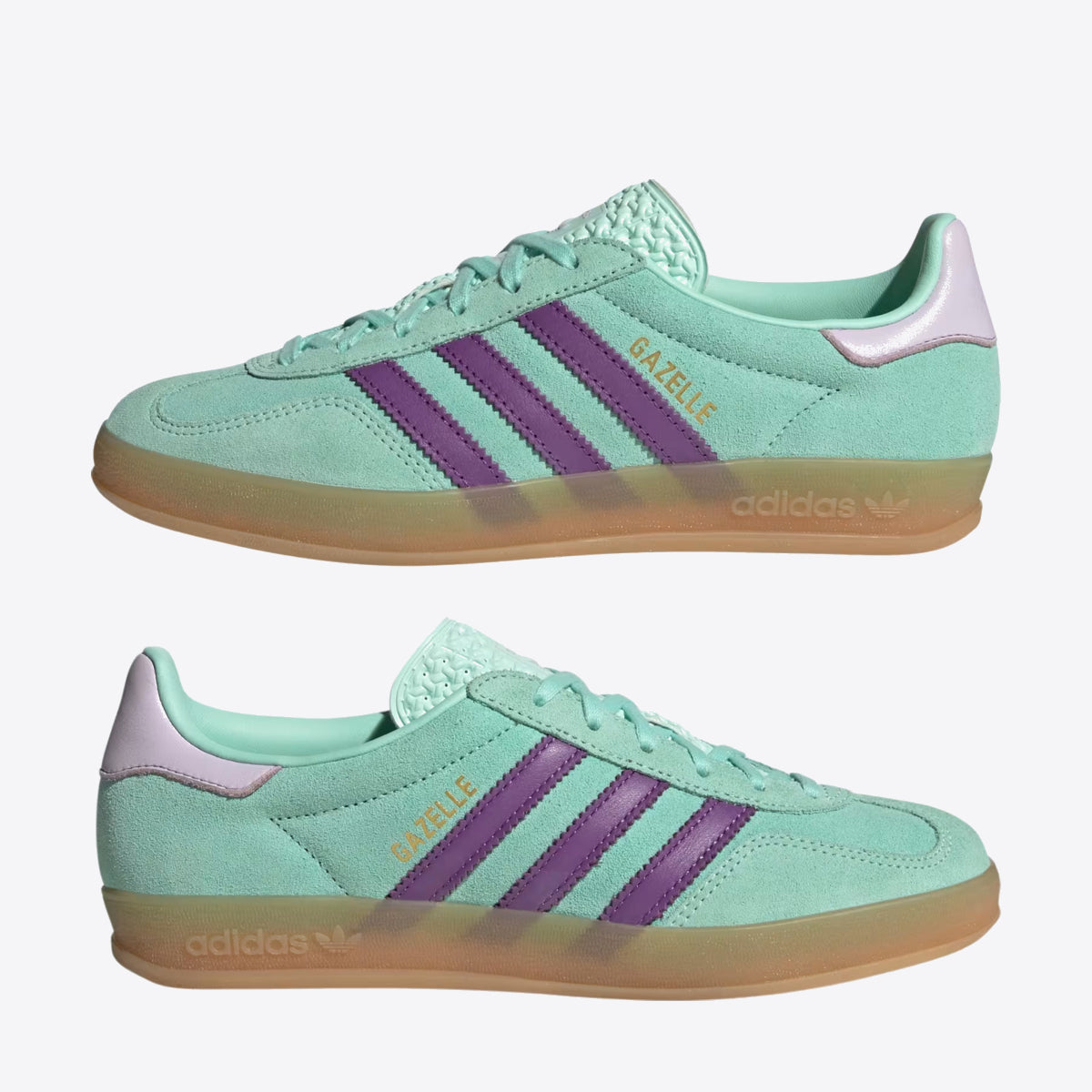 ADIDAS ORIGINALS Gazelle Indoor W Clear Mint / Active Purple / Ice Lavender - Image 6