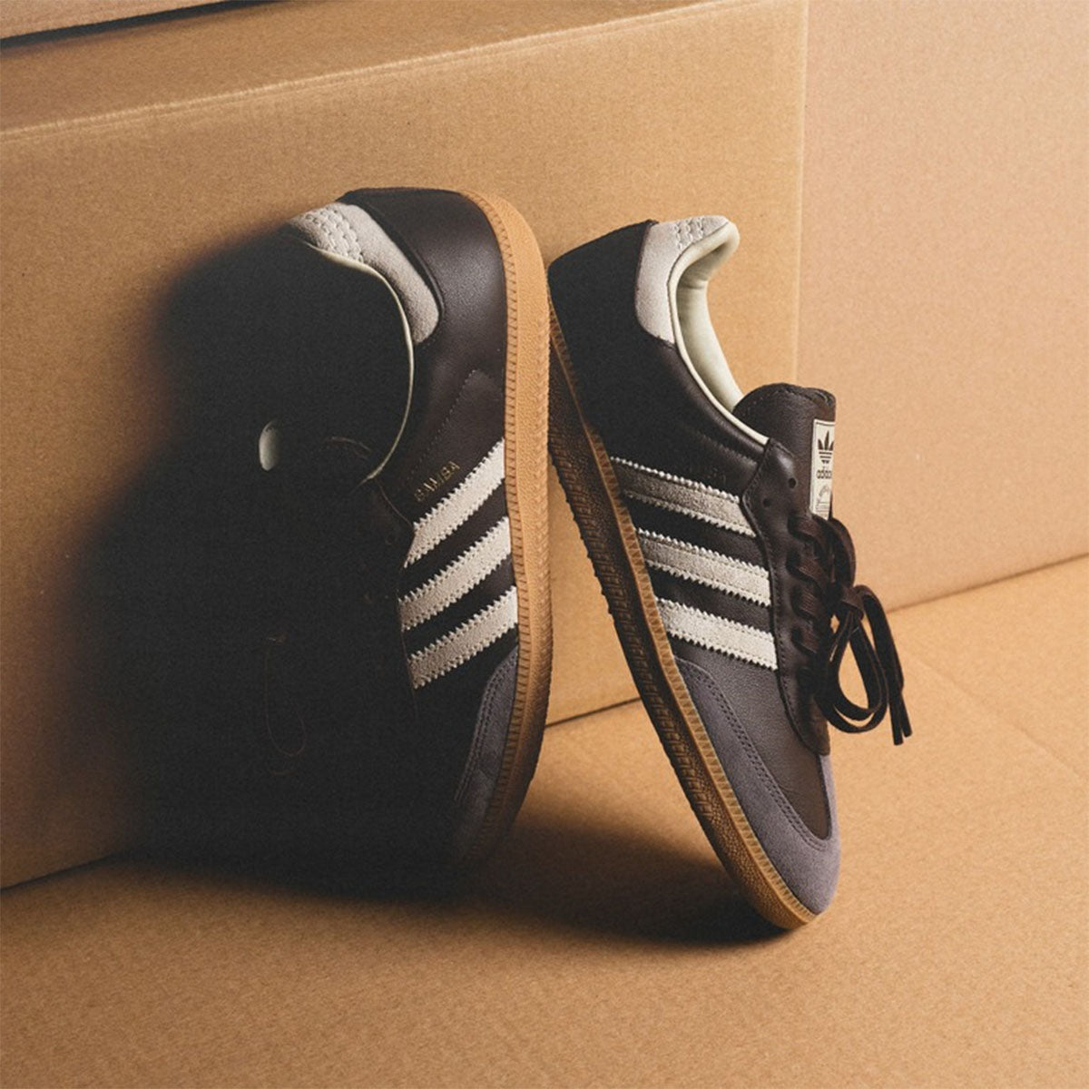 ADIDAS ORIGINALS Samba OG Brown/Putty Grey - Image 6
