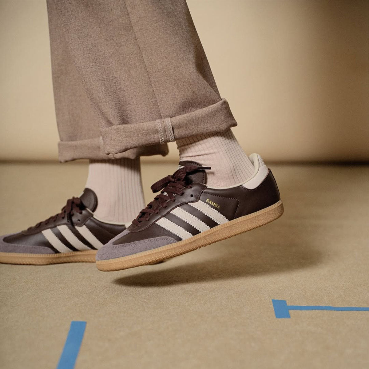 ADIDAS ORIGINALS Samba OG Brown/Putty Grey - Image 7