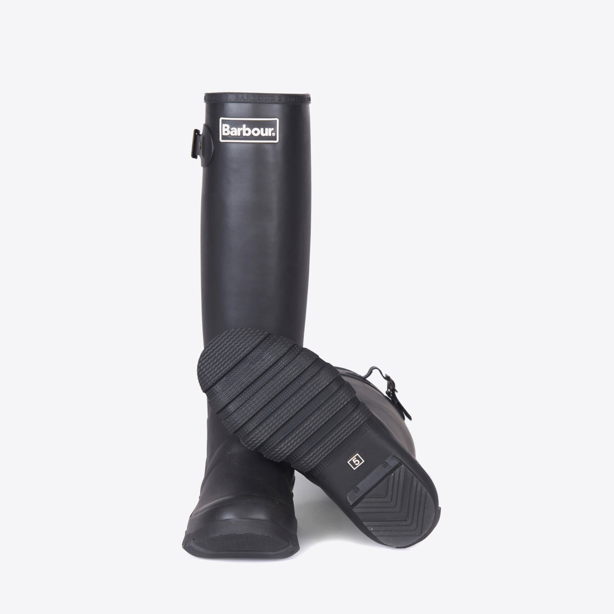 BARBOUR Bede Tall Welly Black - Image 4