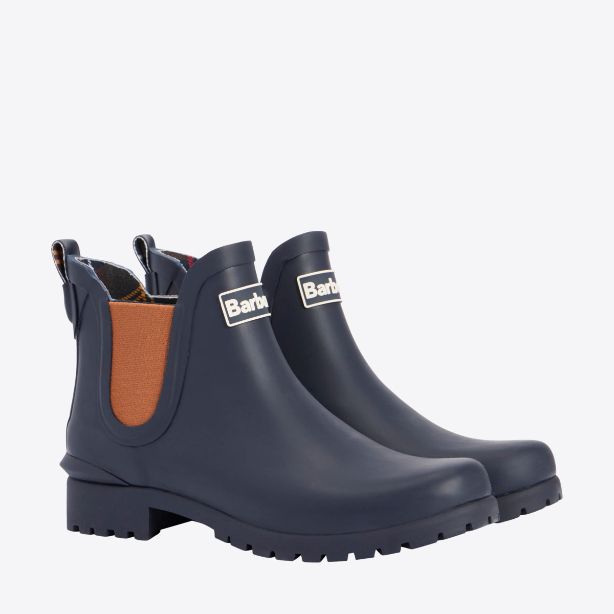 BARBOUR Wilton Wellingtons Navy/Bran - Image 4