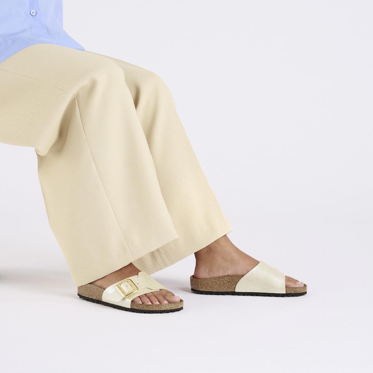 BIRKENSTOCK Catalina Cushion Buckle Graceful Pearl White - Image 3