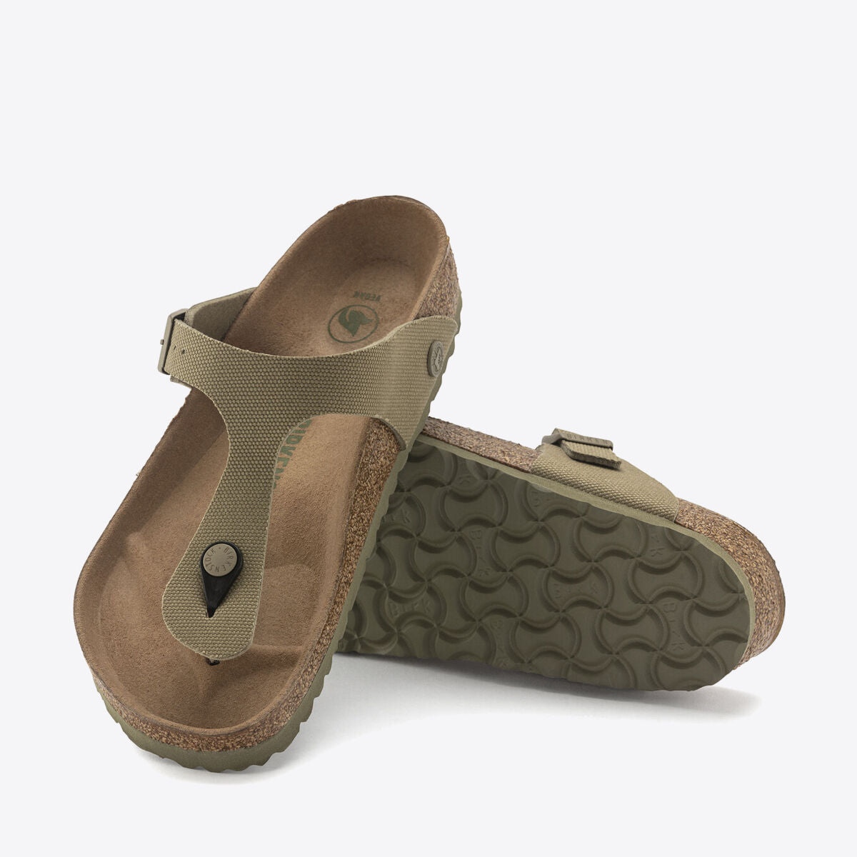 BIRKENSTOCK Gizeh Canvas Vegan Faded Khaki - Image 2