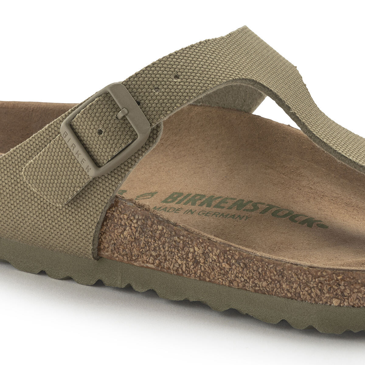 BIRKENSTOCK Gizeh Canvas Vegan Faded Khaki - Image 5