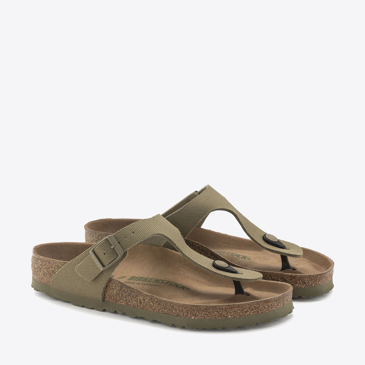 BIRKENSTOCK Gizeh Canvas Vegan Faded Khaki - Image 7