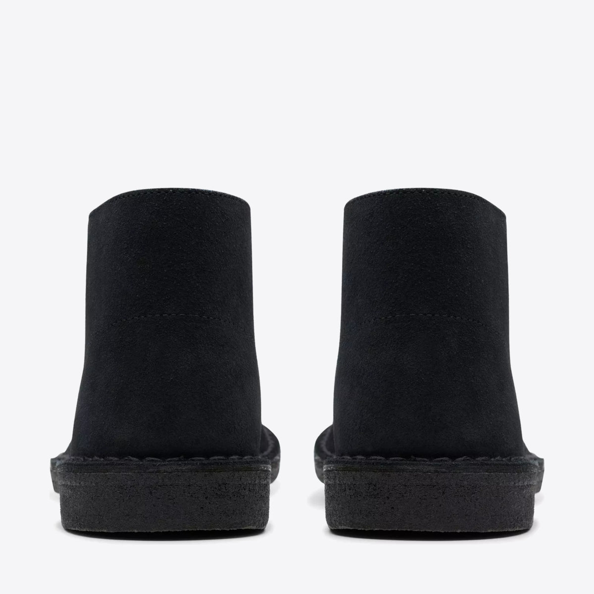 CLARKS Mens Desert Boot Suede Black Suede - Image 5