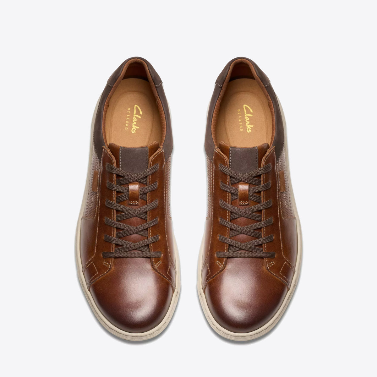 CLARKS Mens Mapstone Lace Brown - Image 6