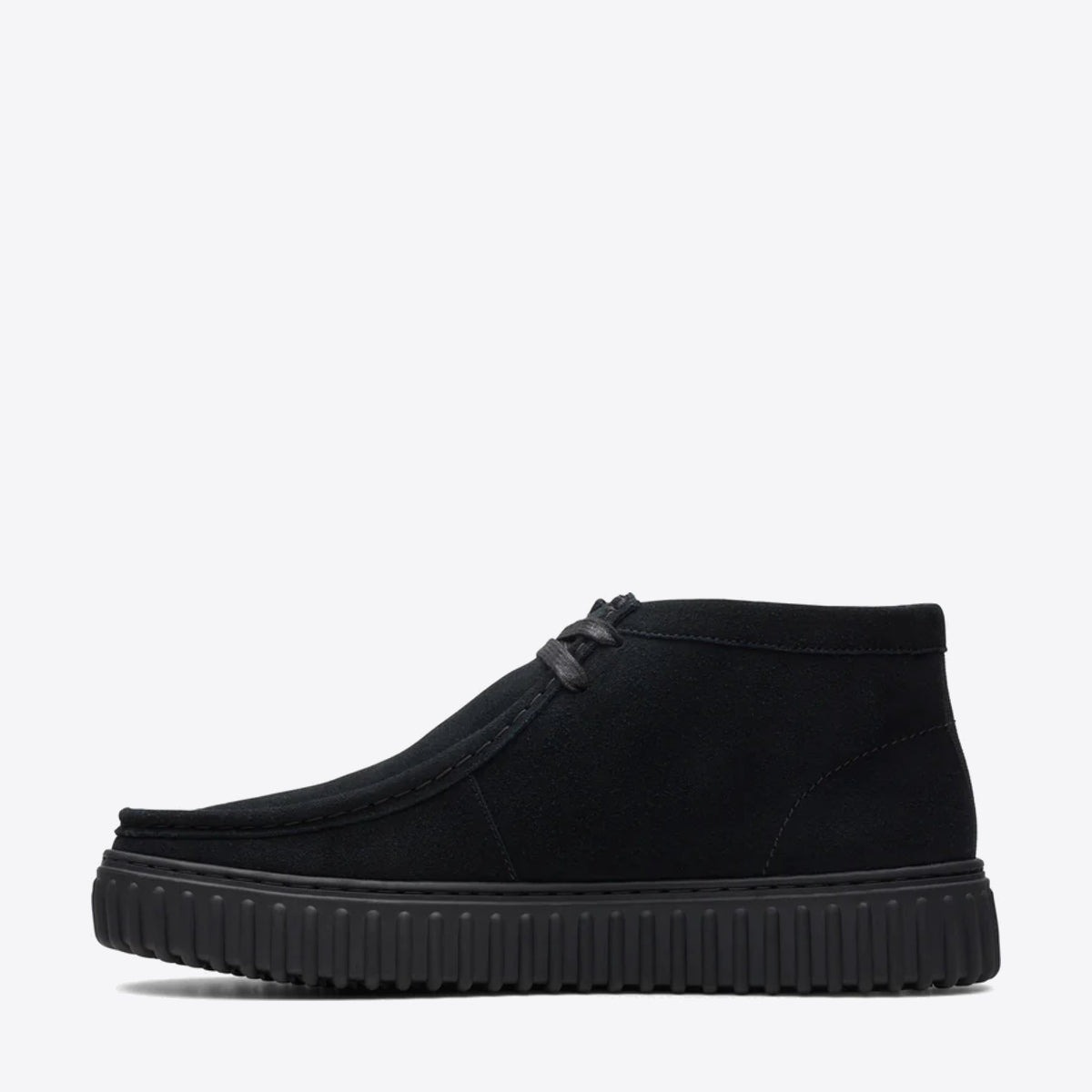 CLARKS Mens Torhill Hi Black Suede - Image 5