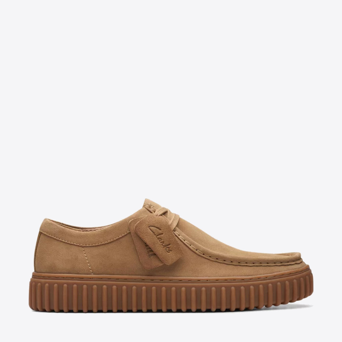 CLARKS Mens Torhill Lo Dark Sand - Image 1