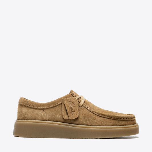 CLARKS Mens Torview Dark Sand Suede - Image 0