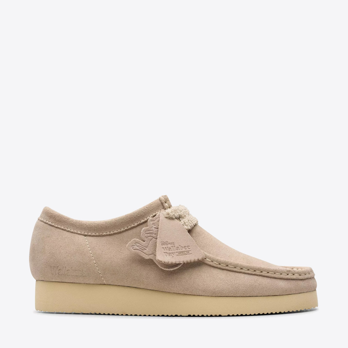 CLARKS Mens Wallabee 2604 Sand Suede - Image 1