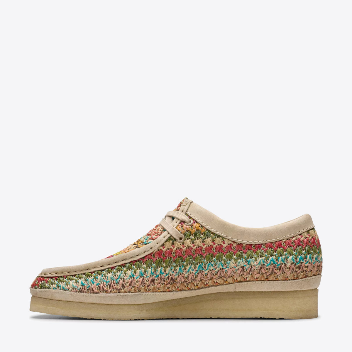 CLARKS Mens Wallabee Multi Raffia - Image 2
