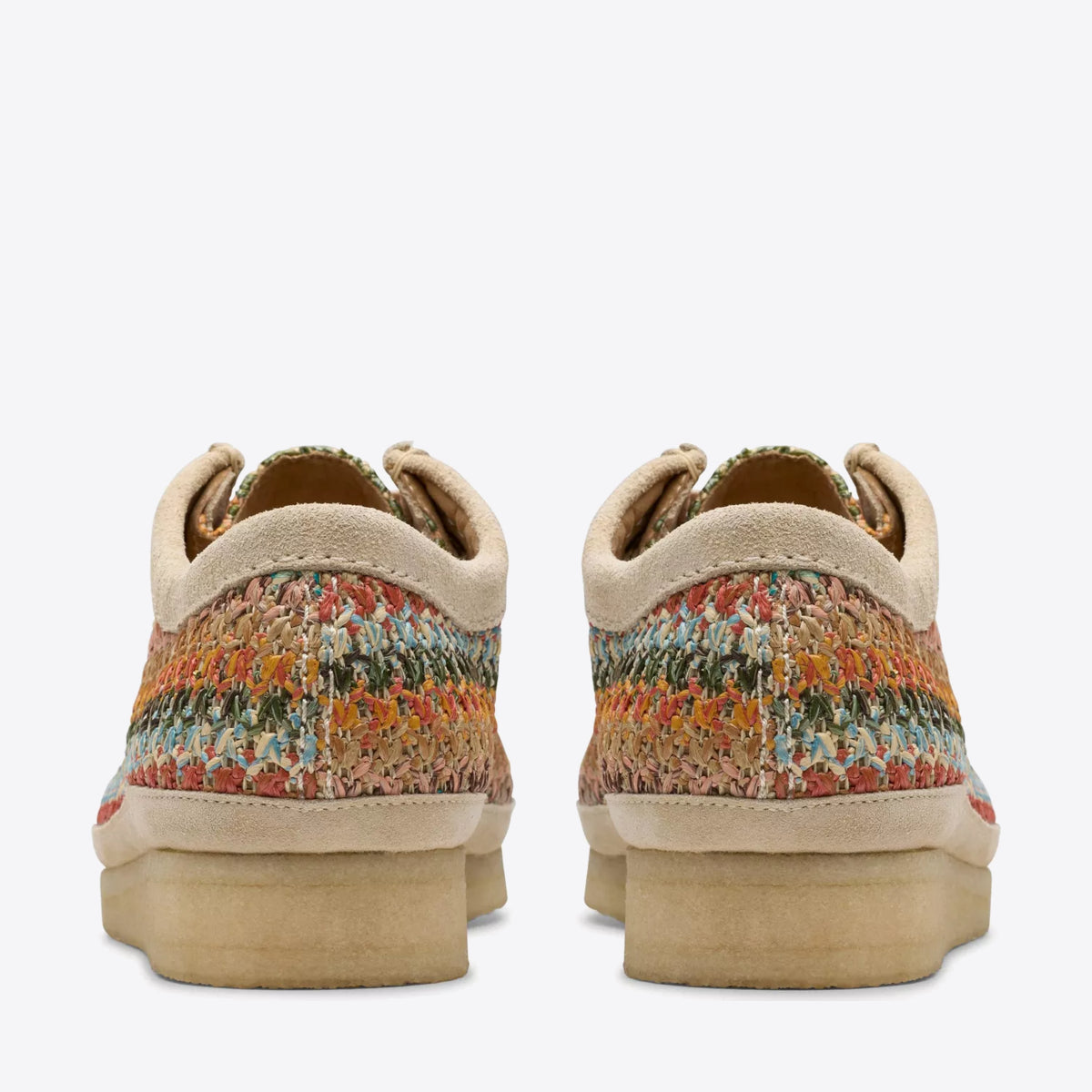 CLARKS Mens Wallabee Multi Raffia - Image 5