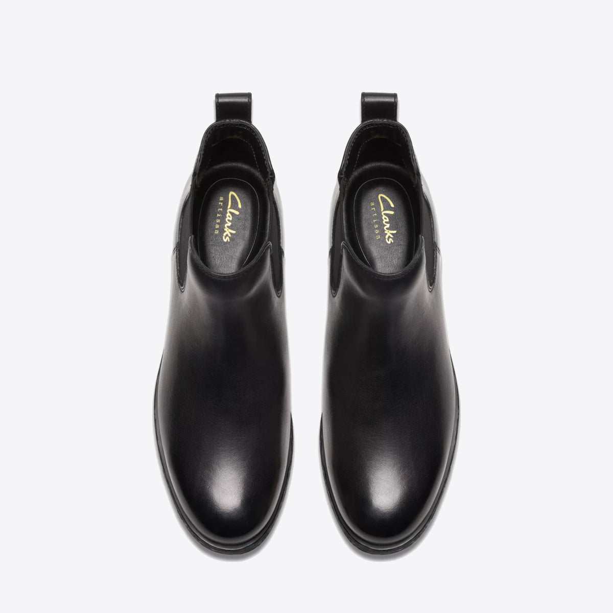 CLARKS Womens Havisham Top Black Leather - Image 6