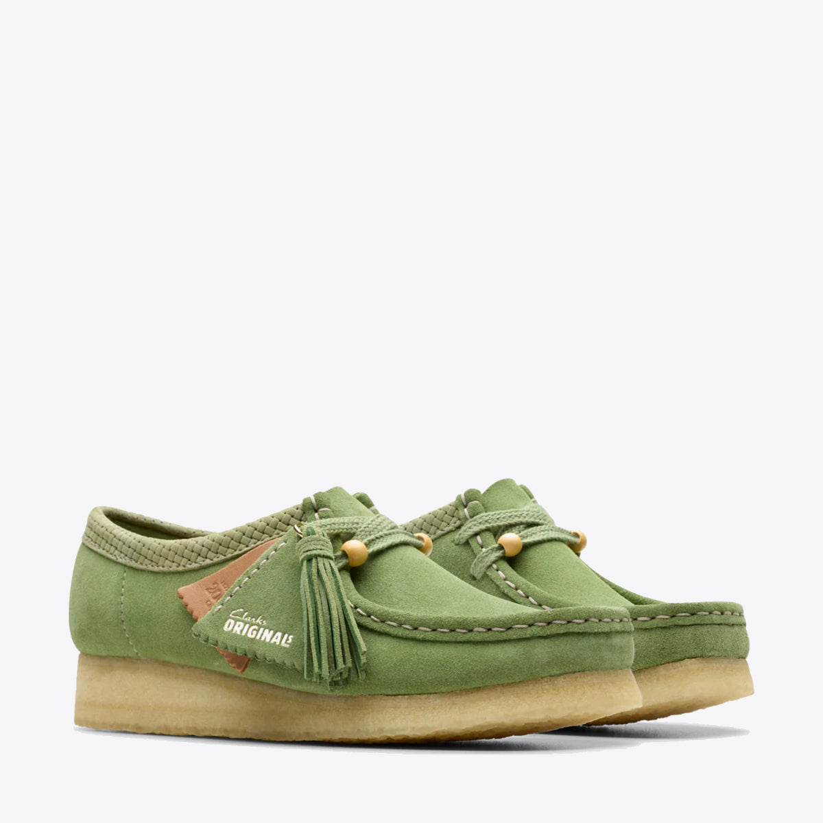 CLARKS Womens Wallabee Apple Suede - Image 3