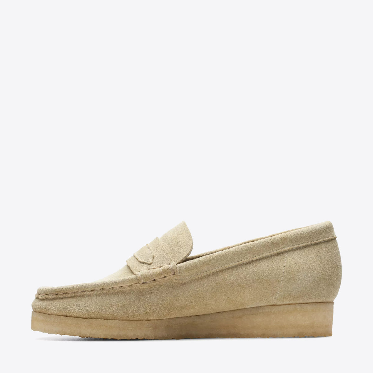 CLARKS Womens Wallabee Loafer Maple Suede - Image 2