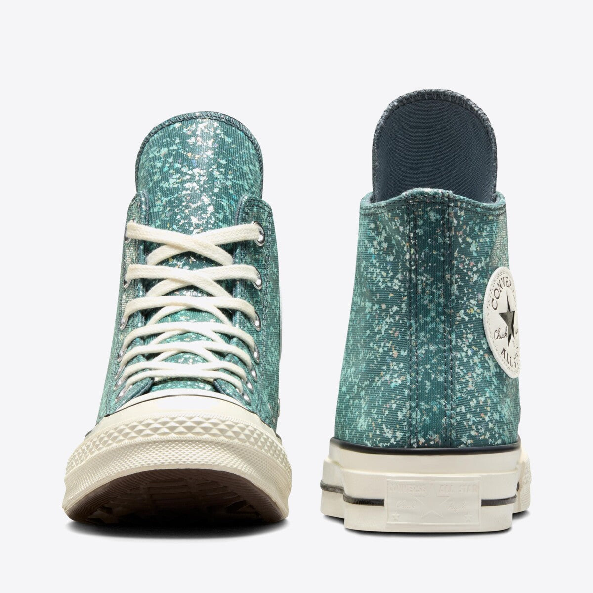 CONVERSE Chuck Taylor 70 Shinefetti Hi Newtral Teal/Egret - Image 6