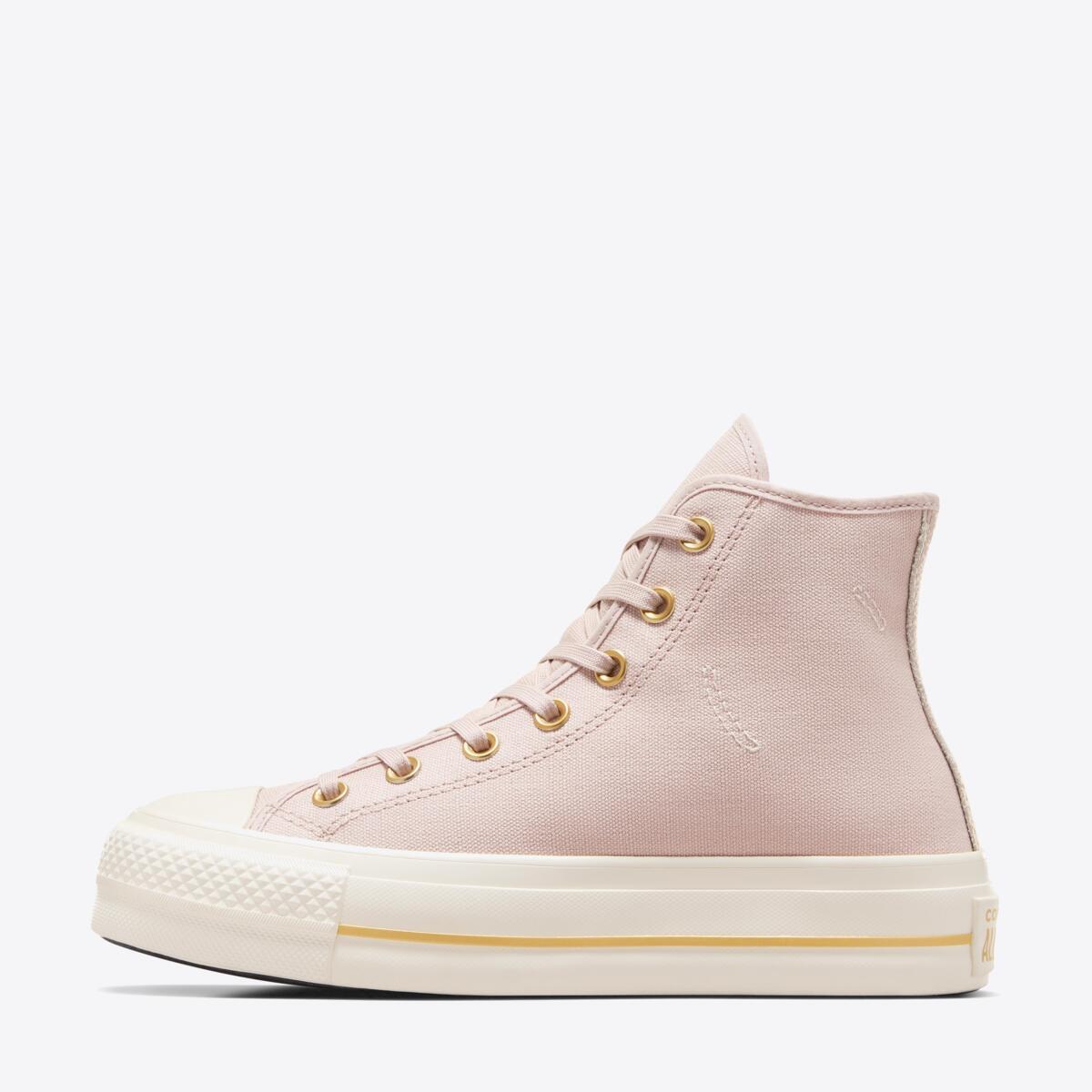 CONVERSE Chuck Taylor Lift Tailored Lines Hi Flush Stone/Egret - Image 3