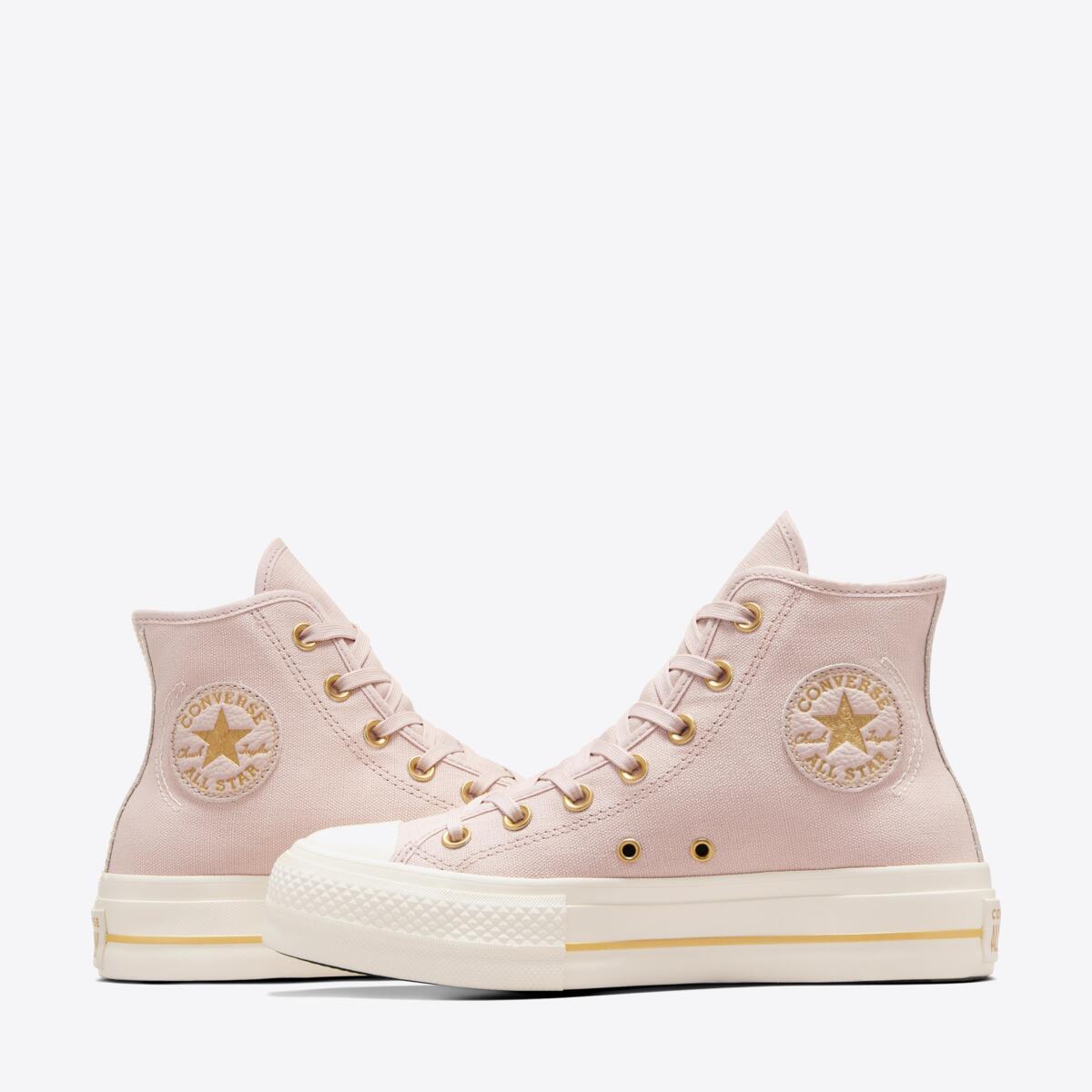 CONVERSE Chuck Taylor Lift Tailored Lines Hi Flush Stone/Egret - Image 7