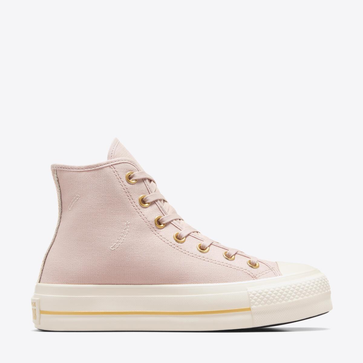 CONVERSE Chuck Taylor Lift Tailored Lines Hi Flush Stone/Egret - Image 9