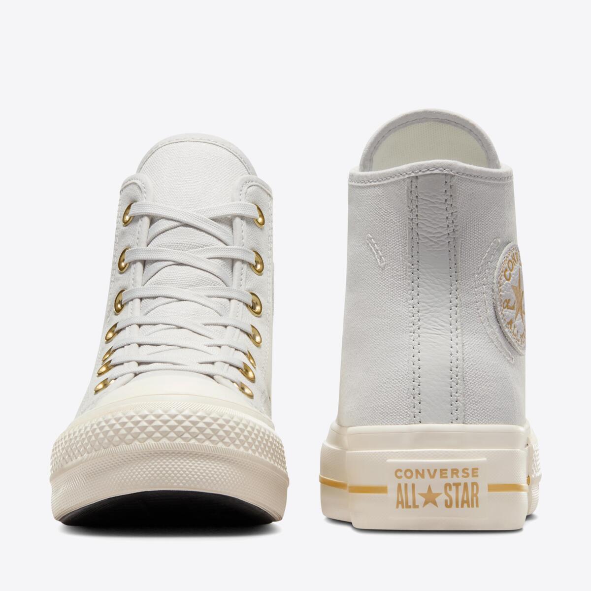 CONVERSE CT Lift Tailored Lines Hi Barely Grey/Egret/Gold - Image 6