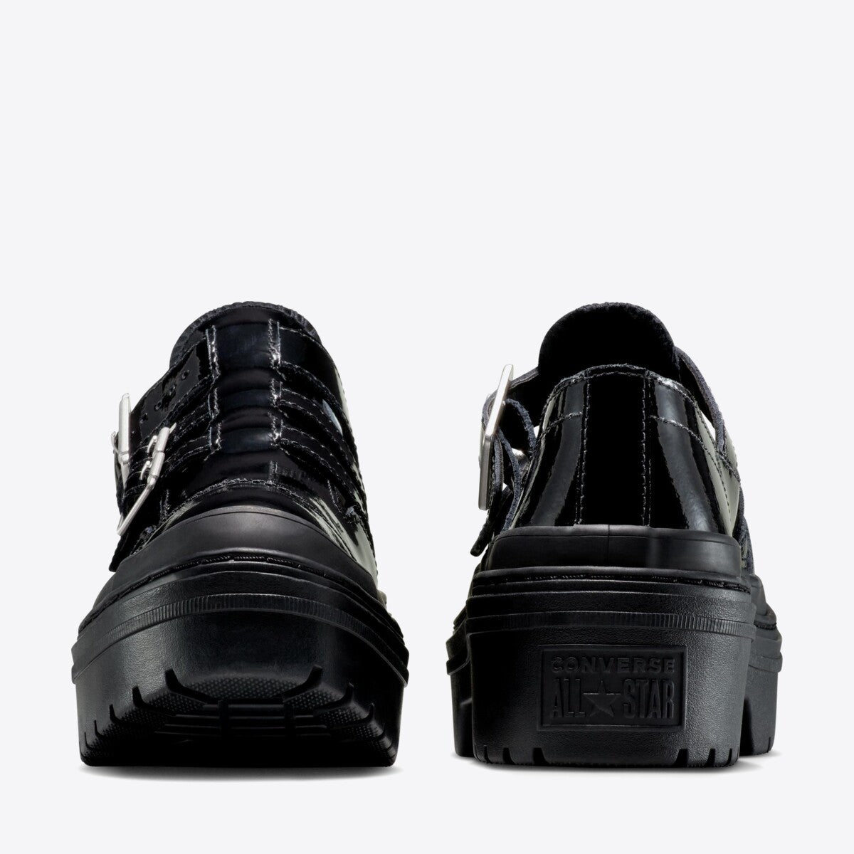 CONVERSE CT Lugged Heel Mary Jane Platform Black/Black - Image 6