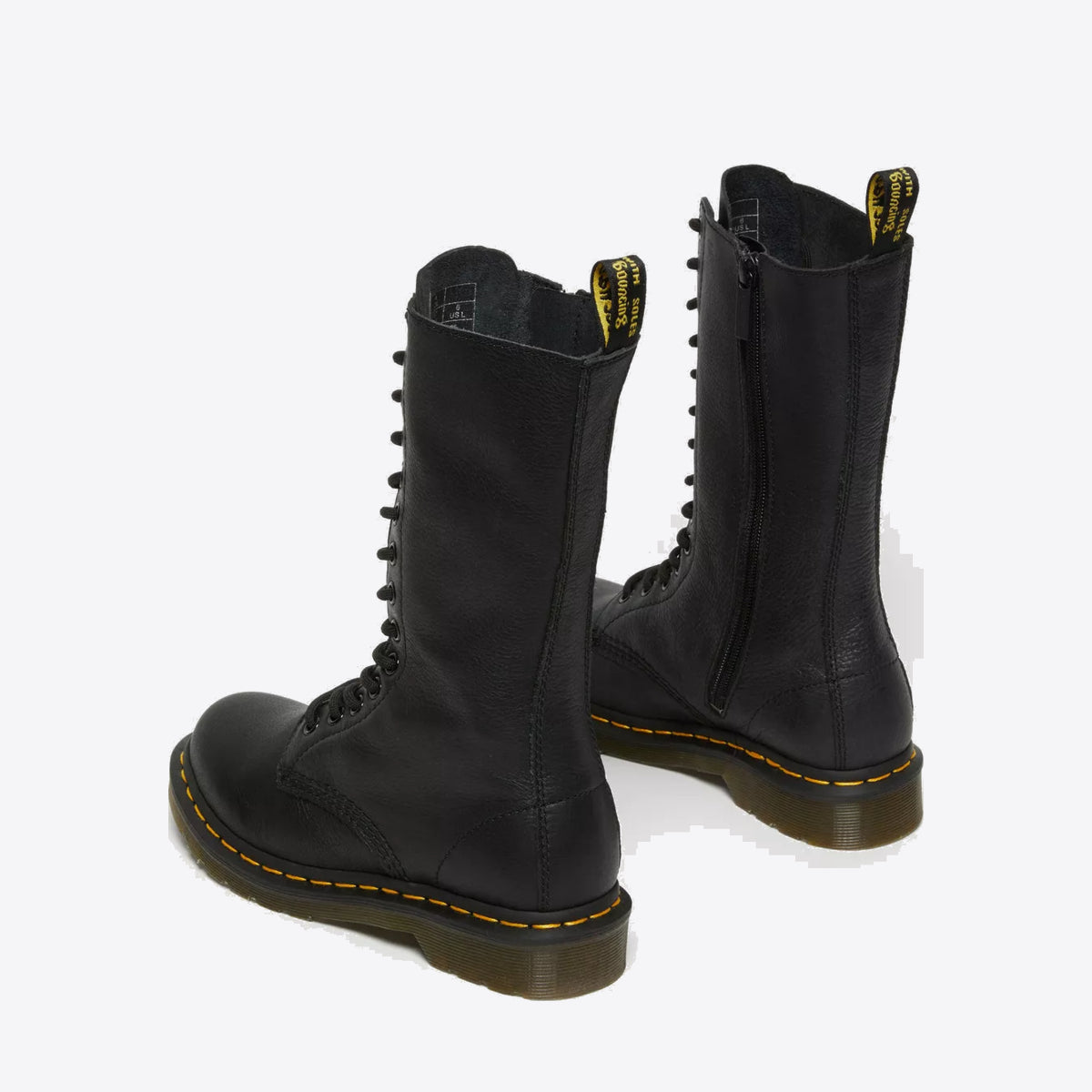 DR MARTENS 1B99 14 Eye Zip Boot Black Virginia - Image 9