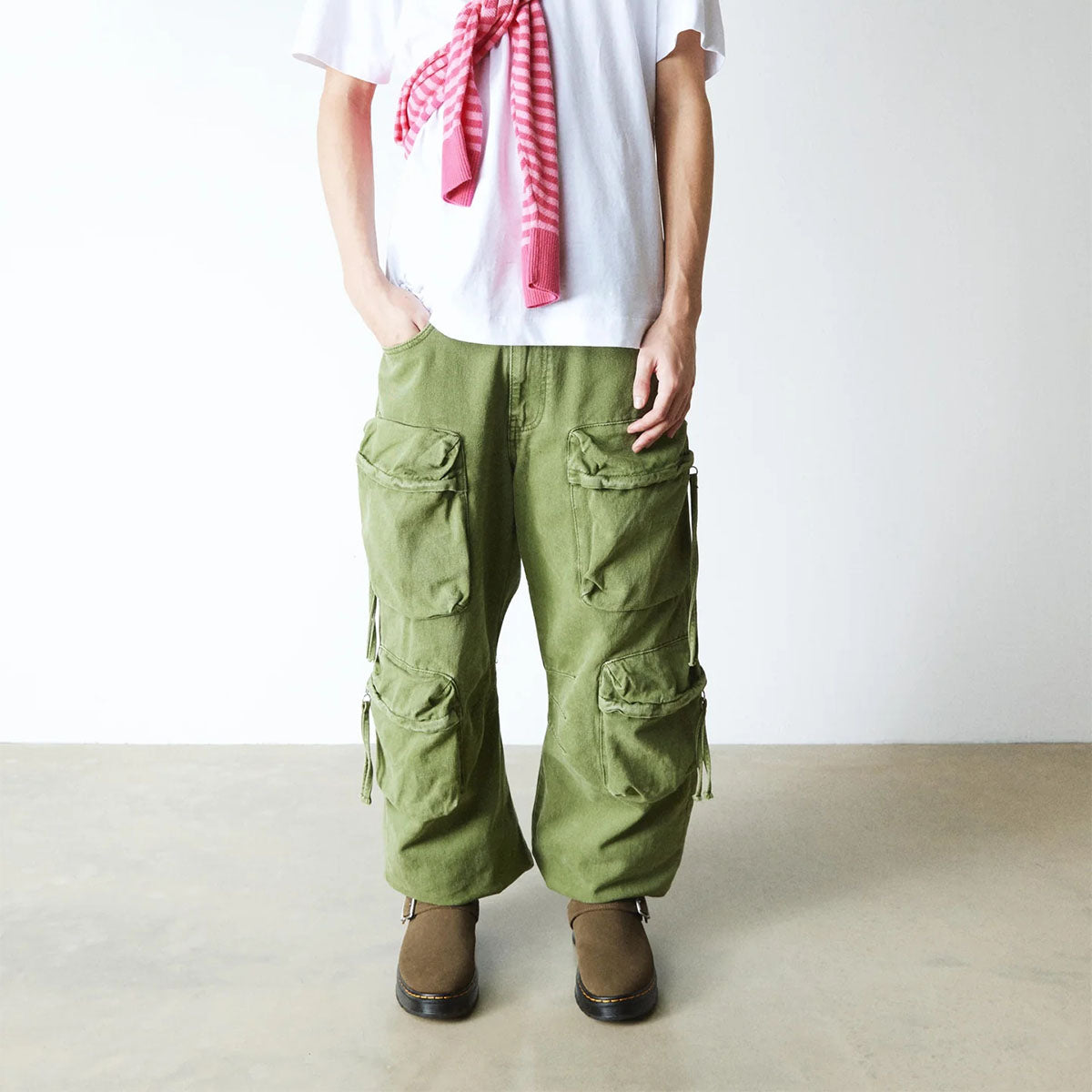 DR MARTENS Brookline Mule Bronx Suede Olive - Image 4