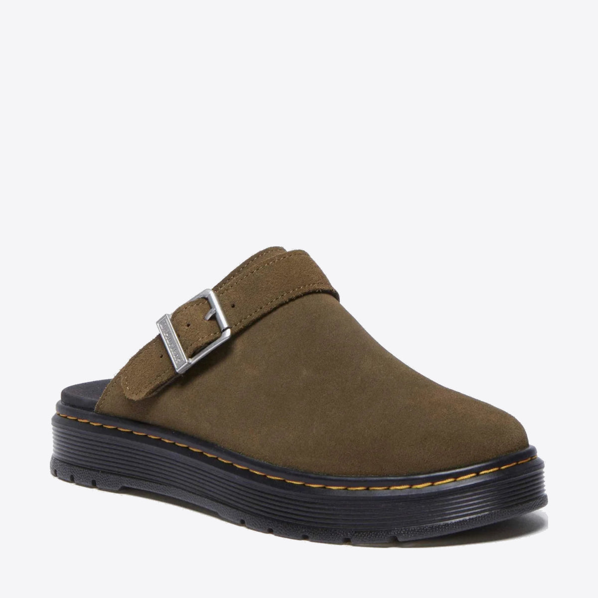 DR MARTENS Brookline Mule Bronx Suede Olive - Image 5