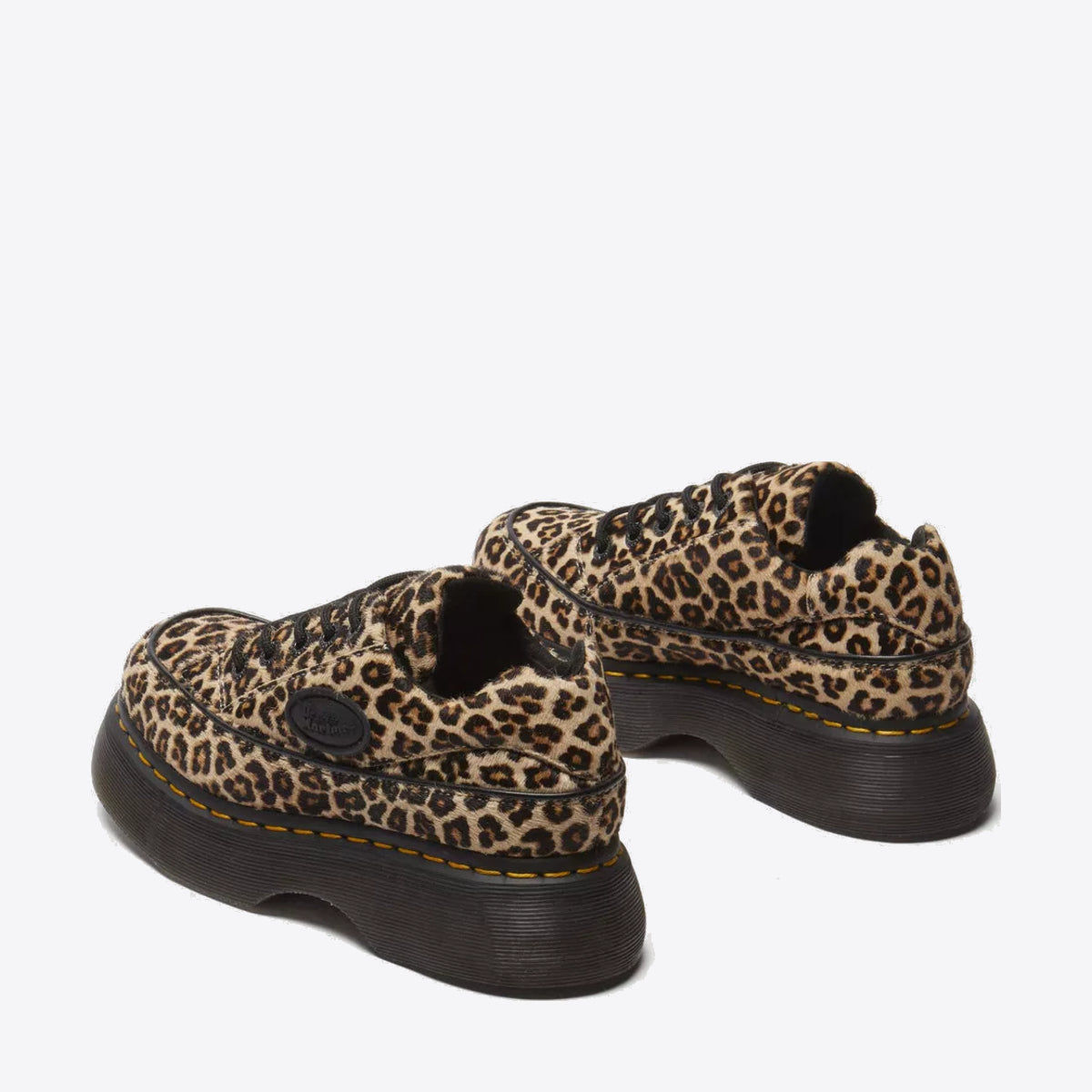 DR MARTENS Buzz 5-Eye Leopard Shoe Light Tan - Image 9