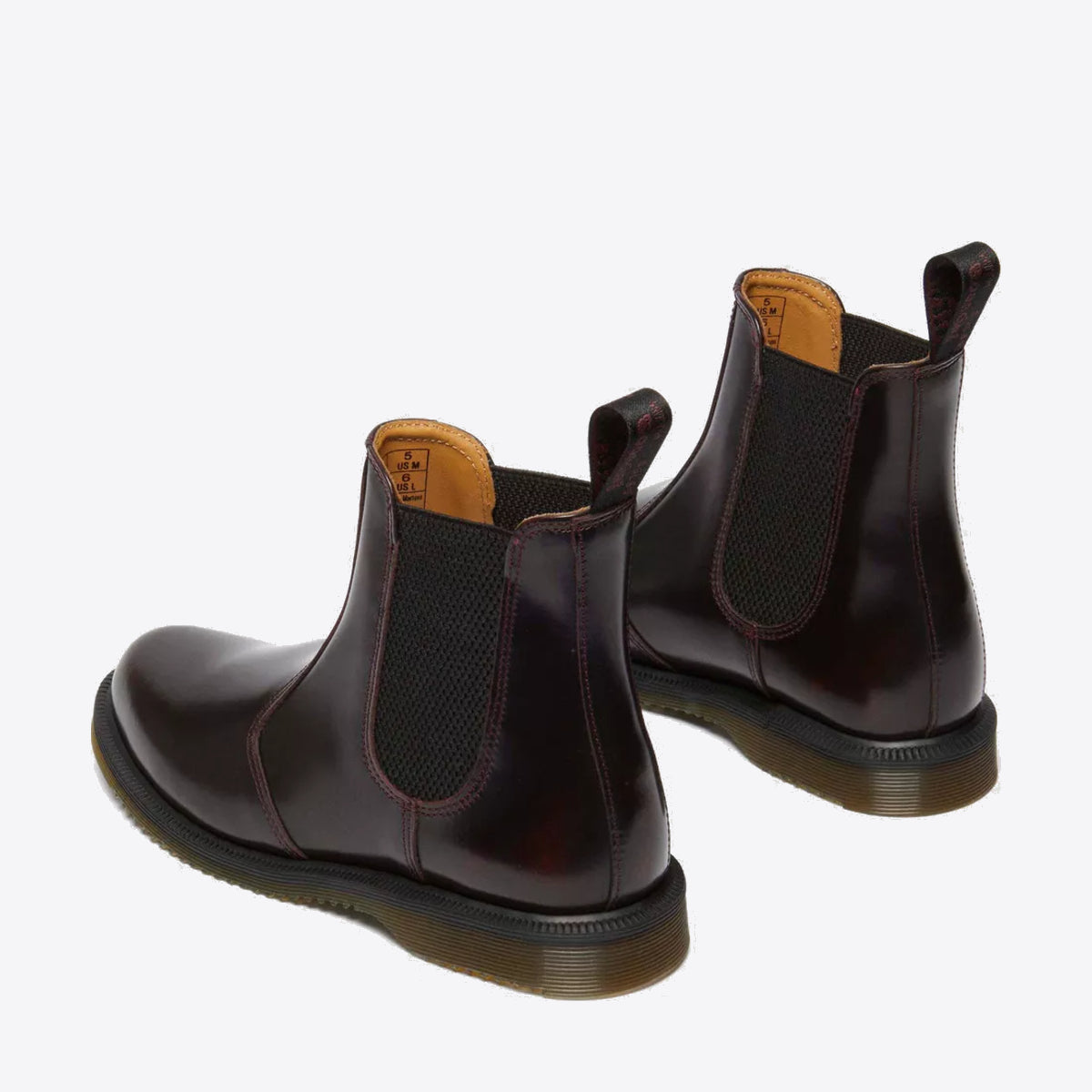 DR MARTENS Flora Chelsea Boot Cherry Red Arcadia - Image 6