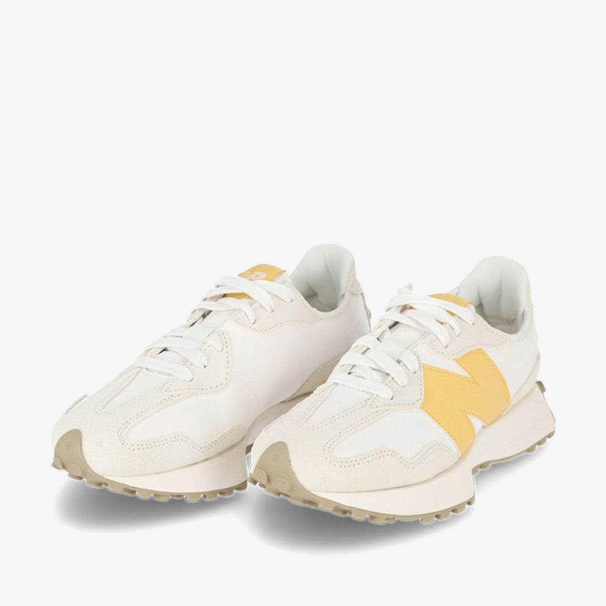 NEW BALANCE 327 Womens White/Sea Salt/Sand Dune - Image 4