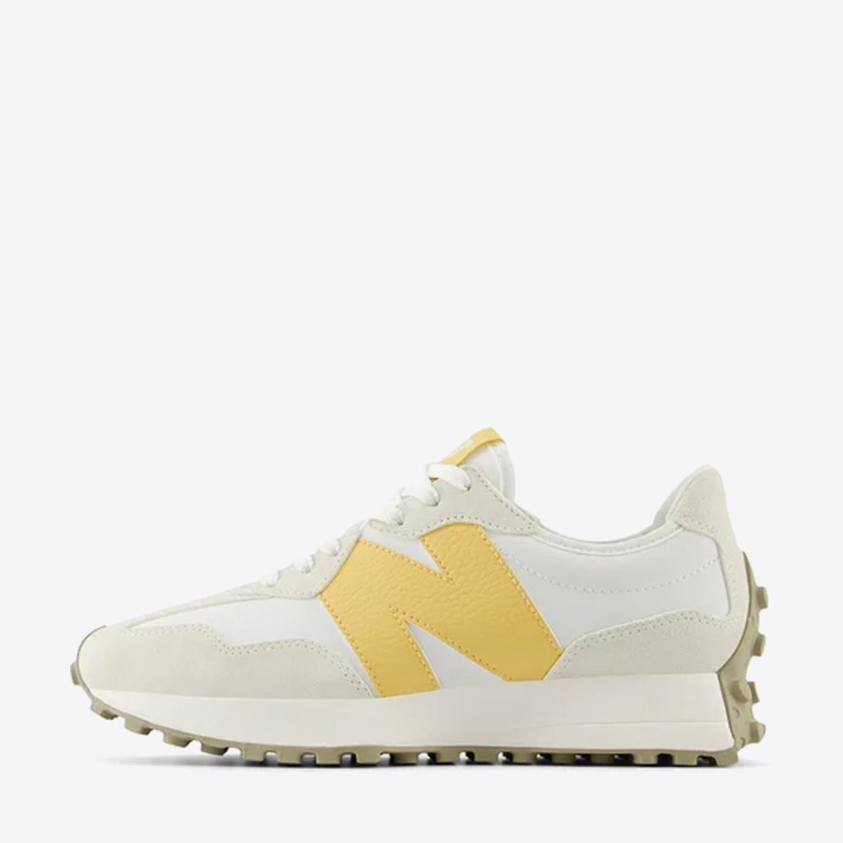 NEW BALANCE 327 Womens White/Sea Salt/Sand Dune - Image 6