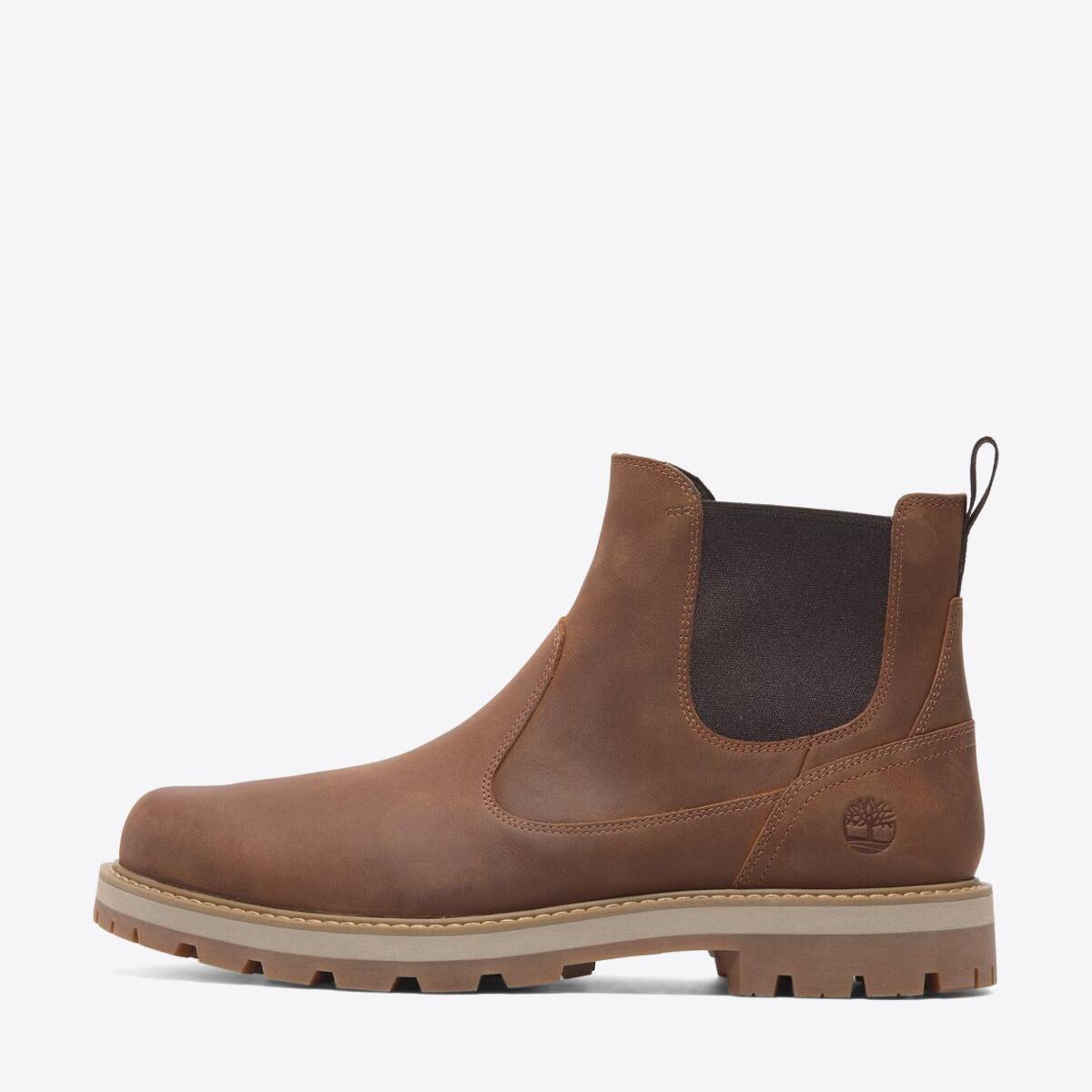 TIMBERLAND Mens Britton Road Chelsea Rust Full Grain - Image 0