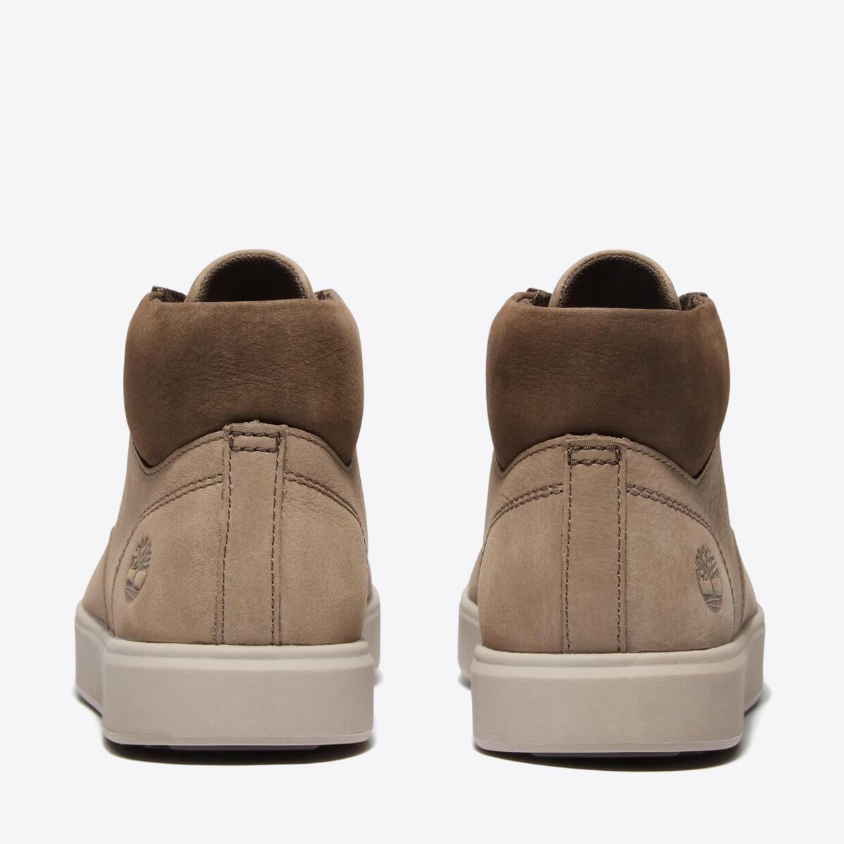 TIMBERLAND Mens Emerson Street Mid Mid Grey Nubuck/Dark Brown - Image 4