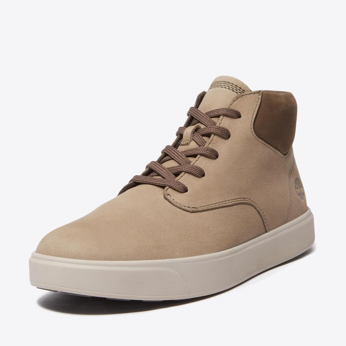 TIMBERLAND Mens Emerson Street Mid Mid Grey Nubuck/Dark Brown - Image 7