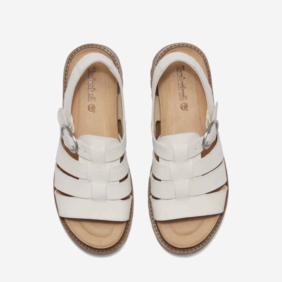 TIMBERLAND Womens Clairemont Way Sandal Natural Nubuck - Image 2