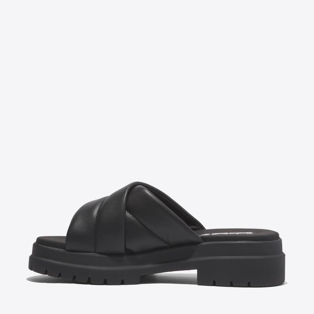 TIMBERLAND Womens London Vibe Slide Black Full Grain - Image 6