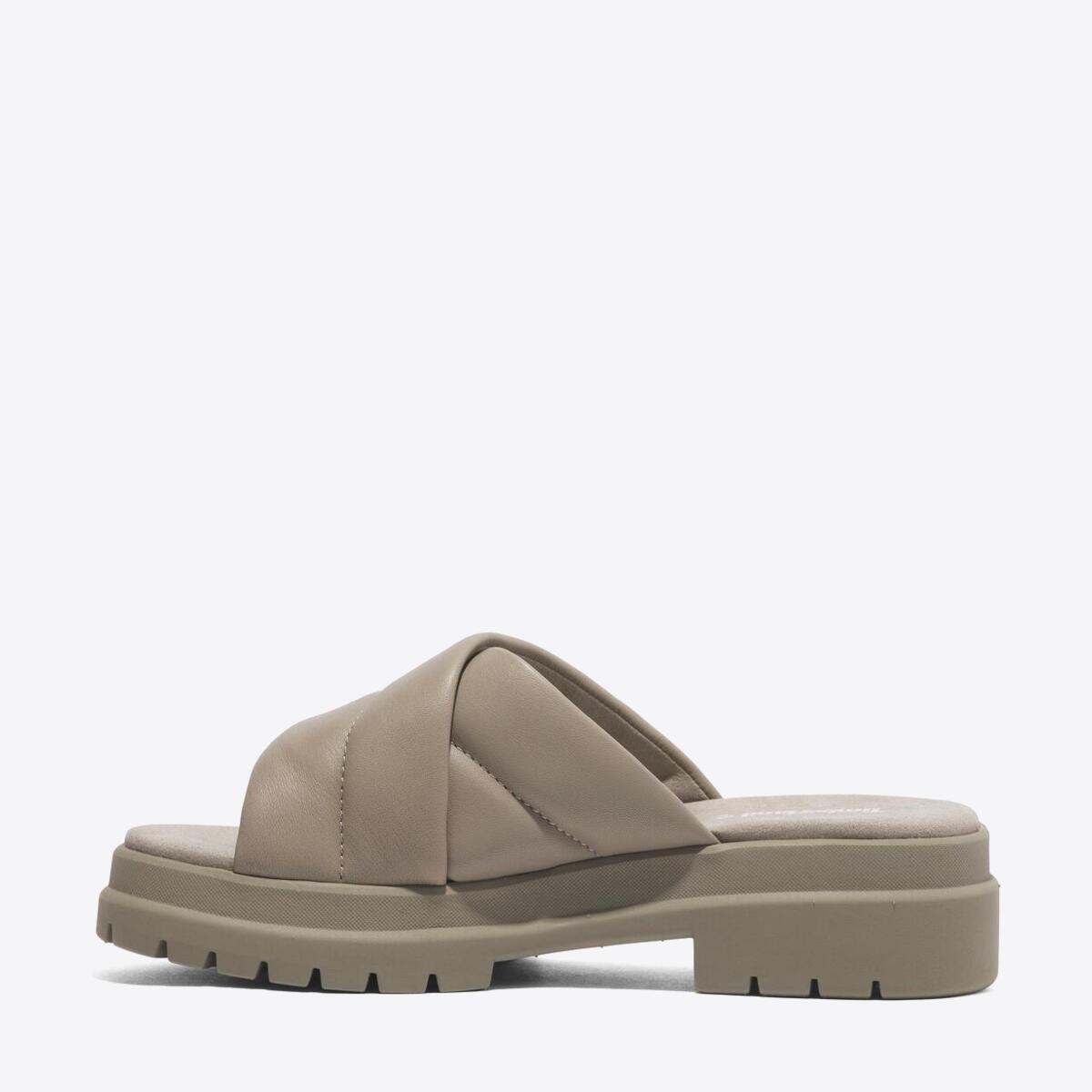 TIMBERLAND Womens London Vibe Slide Light Taupe Full Grain - Image 6