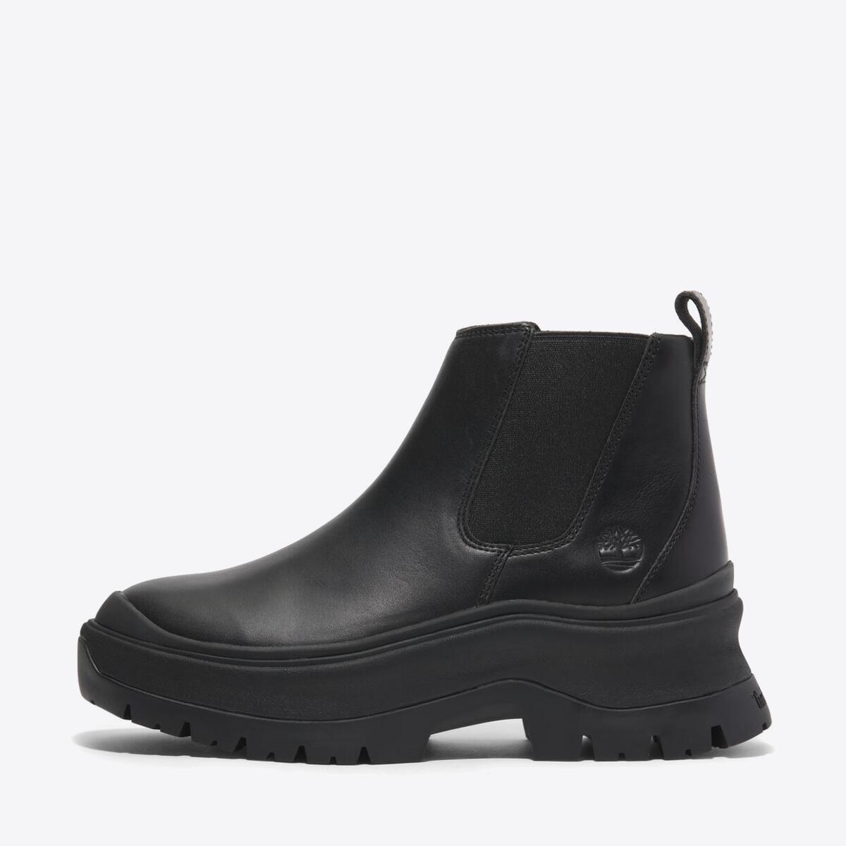 TIMBERLAND Womens Roxie Lane Chelsea Black Full Grain - Image 7