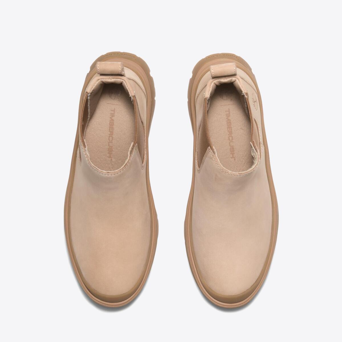 TIMBERLAND Womens Roxie Lane Chelsea Light Beige Nubuck - Image 2