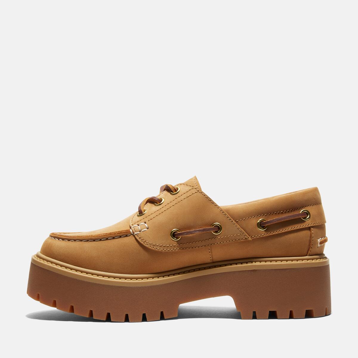 TIMBERLAND Womens Stone Street 3-Eye Lug Wheat - Image 6
