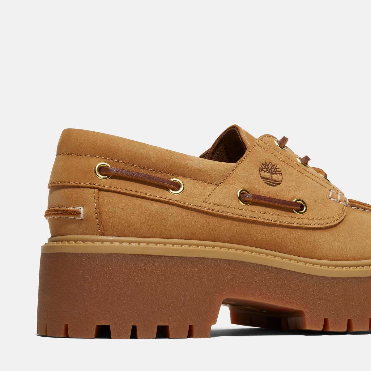 TIMBERLAND Womens Stone Street 3-Eye Lug Wheat - Image 7
