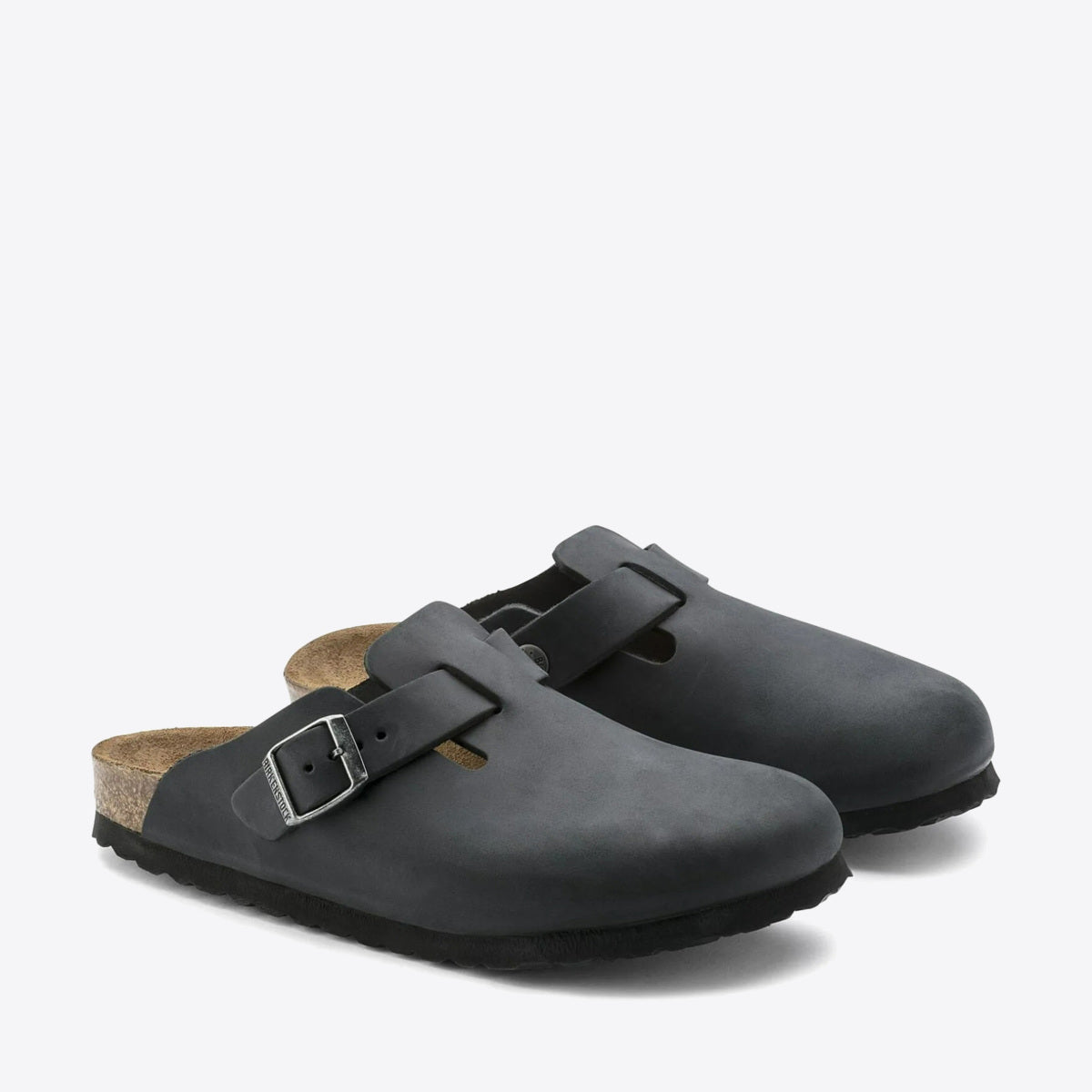 BIRKENSTOCK Boston Oiled Leather - Unisex Black - Image 7