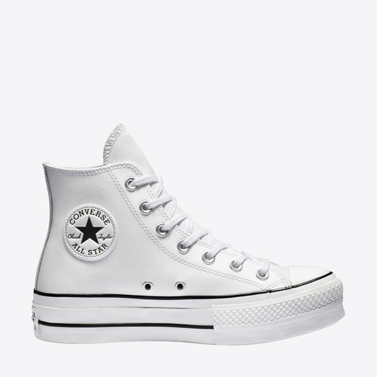 CONVERSE Chuck Taylor All Star Lift High White Leather - Image 1
