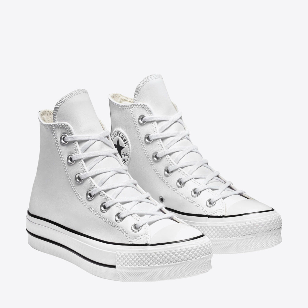 CONVERSE Chuck Taylor All Star Lift High White Leather - Image 5