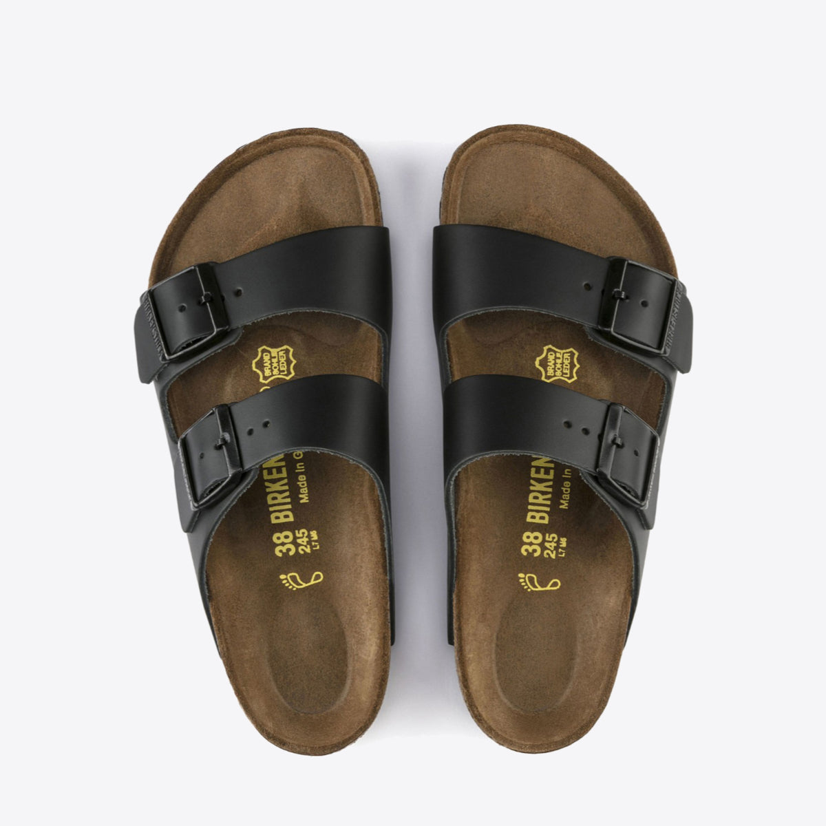 BIRKENSTOCK Arizona Smooth Leather - Unisex Black - Image 4