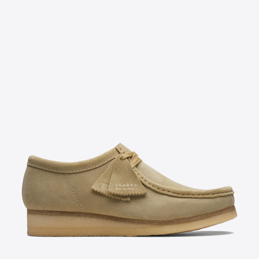 CLARKS Wallabee Shoe Suede Maple - Image 1