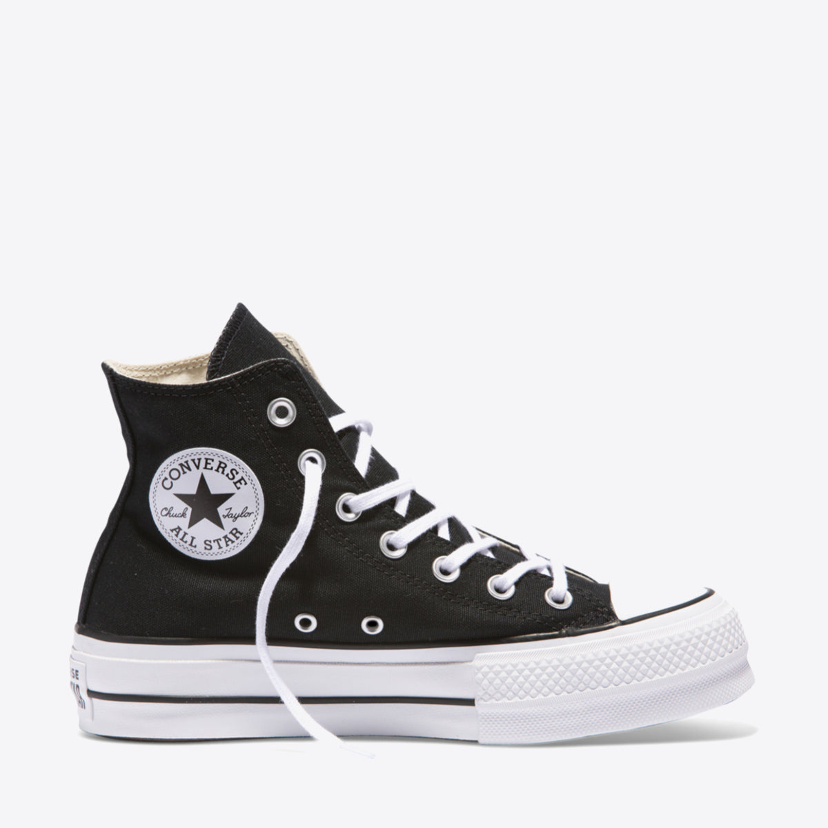 CONVERSE Chuck Taylor Lift Canvas High Black-White - Image 2